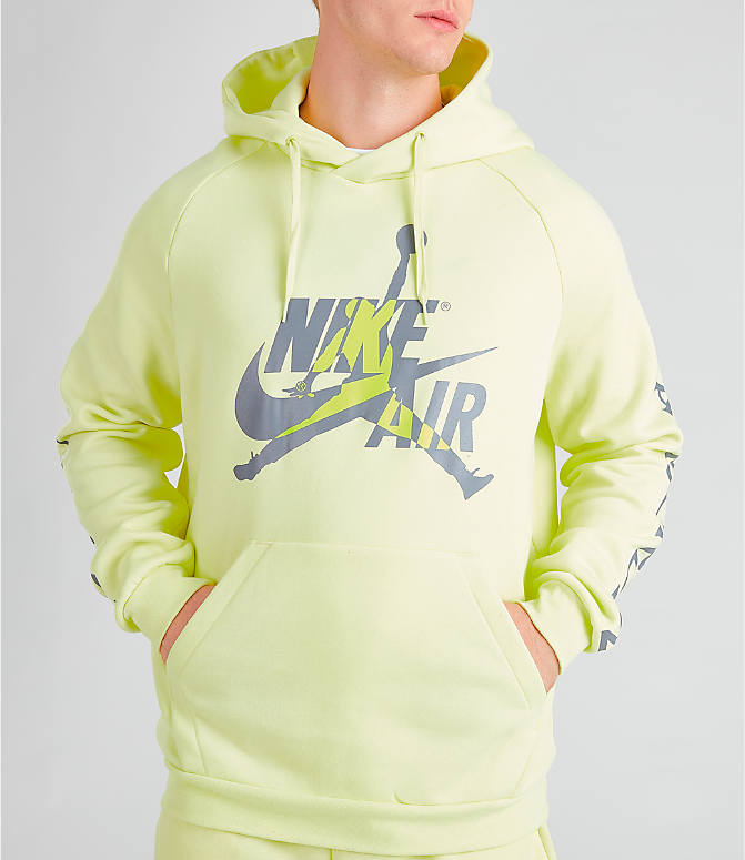 ジョーダン メンズ Jordan Mashup Jumpman Classics Fleece Hoodie パーカー Luminous Green