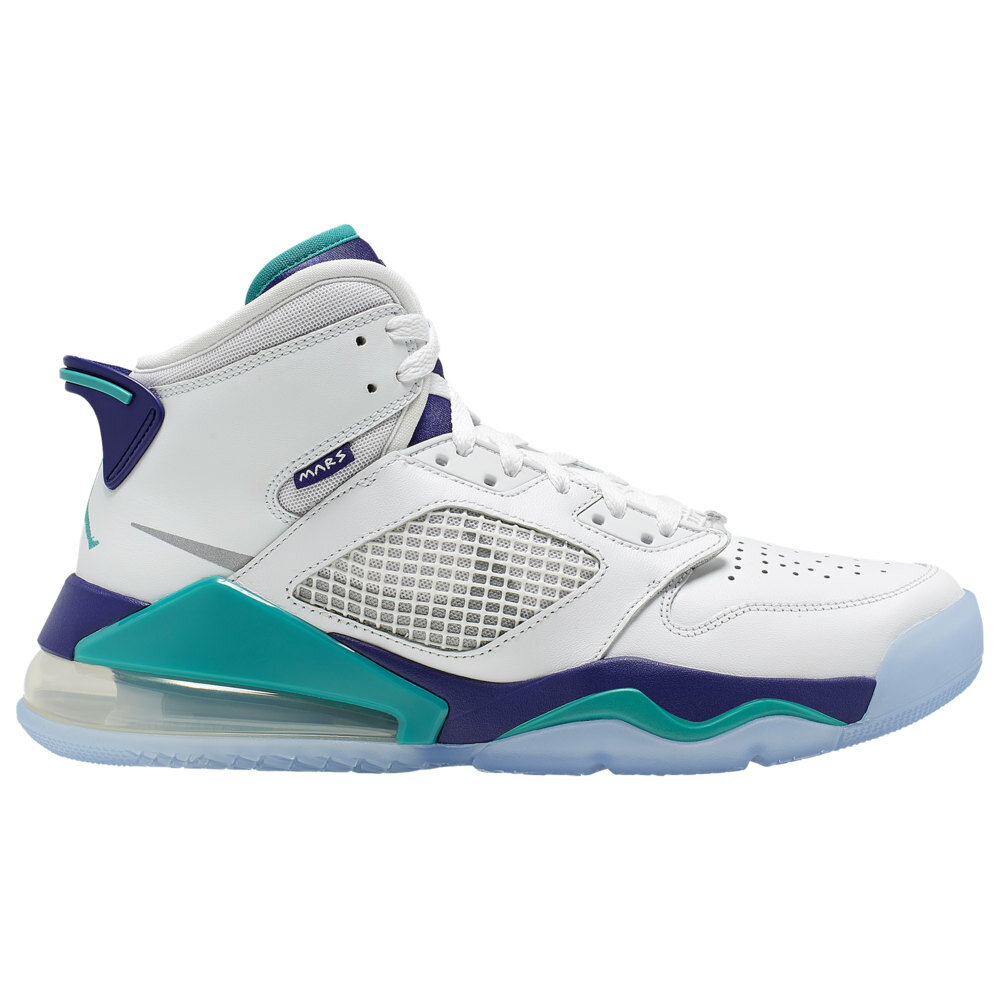 ジョーダン メンズ マーズ270 Jordan Mars 270 スニーカー White/Reflective Silver/New Emerald/Grape Ice