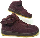 即納 ナイキ キッズ ジュニア エアフォース1 Nike Force 1 Mid Lv8 PS えんじ エアフォースワン 子供 小学生 ブランド スポーツ おしゃれ(4)