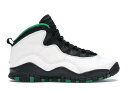 ジョーダン キッズ/レディース レトロ10 バッシュ Air Jordan Retro 10 GS スニーカー White/Black/Pine Green/A...