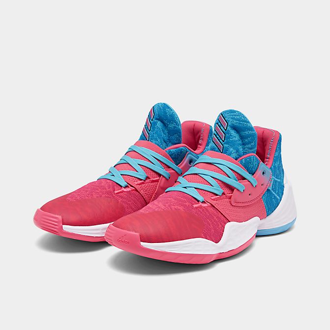 アディダス メンズ ハーデン ボリューム4 Adidas Harden Vol.4 バッシュ Bright Blue/Real Pink/White 2