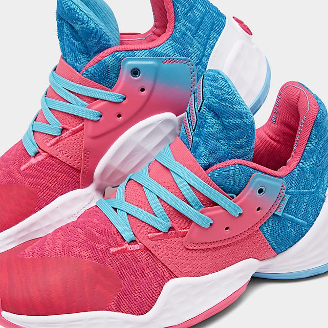 アディダス メンズ ハーデン ボリューム4 Adidas Harden Vol.4 バッシュ Bright Blue/Real Pink/White 3