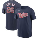 ナイキ メンズ Tシャツ Max Kepler Minnesota Twins Nike Name & Number T-Shirt 半袖 Navy