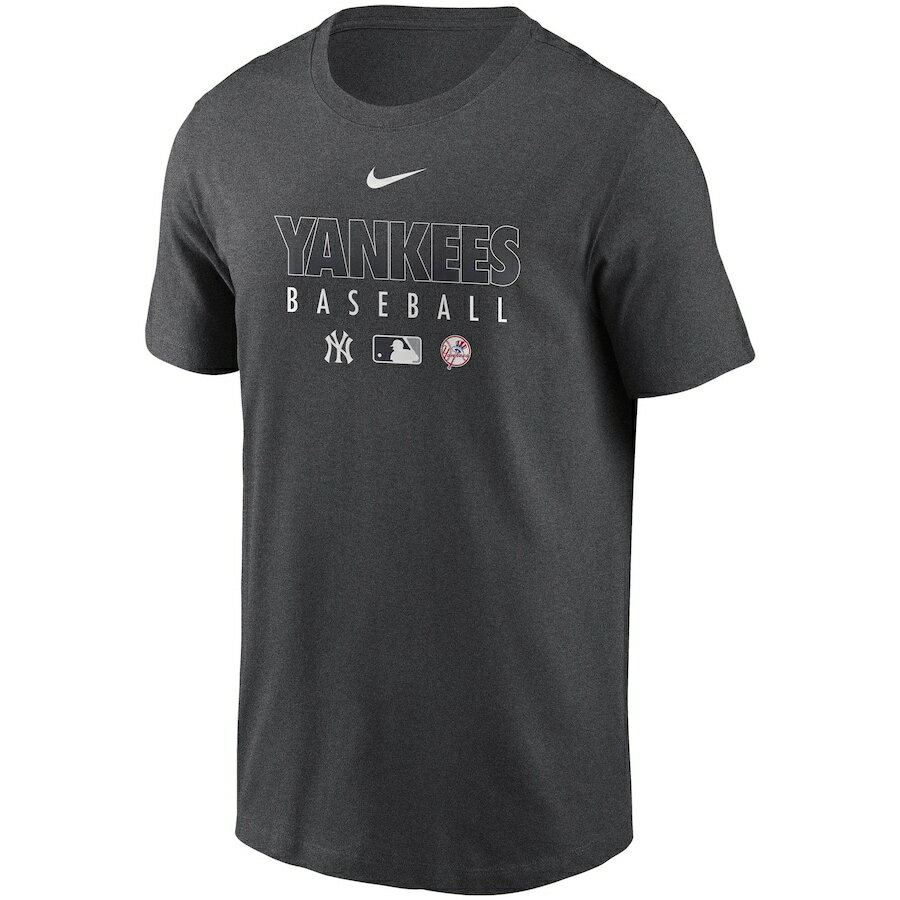 ナイキ メンズ Tシャツ 半袖 "New York Yankees" Nike Authentic Collection Team T-Shirt - Gray