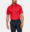 アンダーアーマー メンズ Under Armour Tech Golf Polo Shirt ゴルフ ポロシャツ Red / Graphite