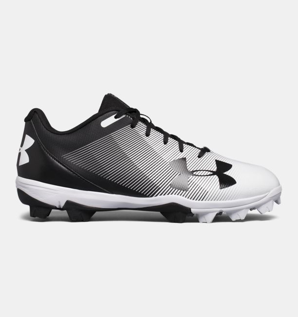 アンダーアーマー メンズ ベースボールシューズ Under Armour Leadoff Low RM Baseball Shoes 野球 スパイク Black/White オリジナルBOX無し