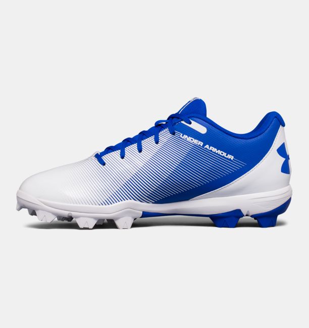 アンダーアーマー メンズ ベースボールシューズ Under Armour Leadoff Low RM Baseball Shoes 野球 スパイク Team Royal/White オリジナルBOXなし