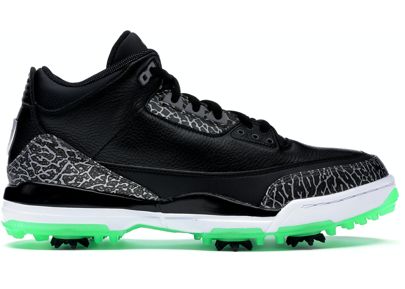 ジョーダン メンズ 29.5cm ゴルフシューズ Jordan 3 Retro Golf - Black Green Glow