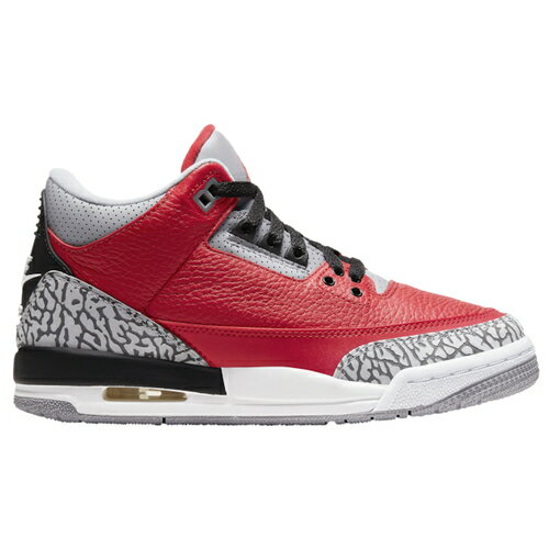 硼 å ȥ3 Jordan Retro 3 GS Хå ˡ Fire Red/Cement Grey/Black