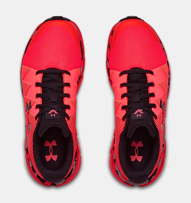 アンダーアーマー キッズ シューズ Under Armour UA X Level Scramjet 2 GS ランニングシューズ Martian Red / Beta Red