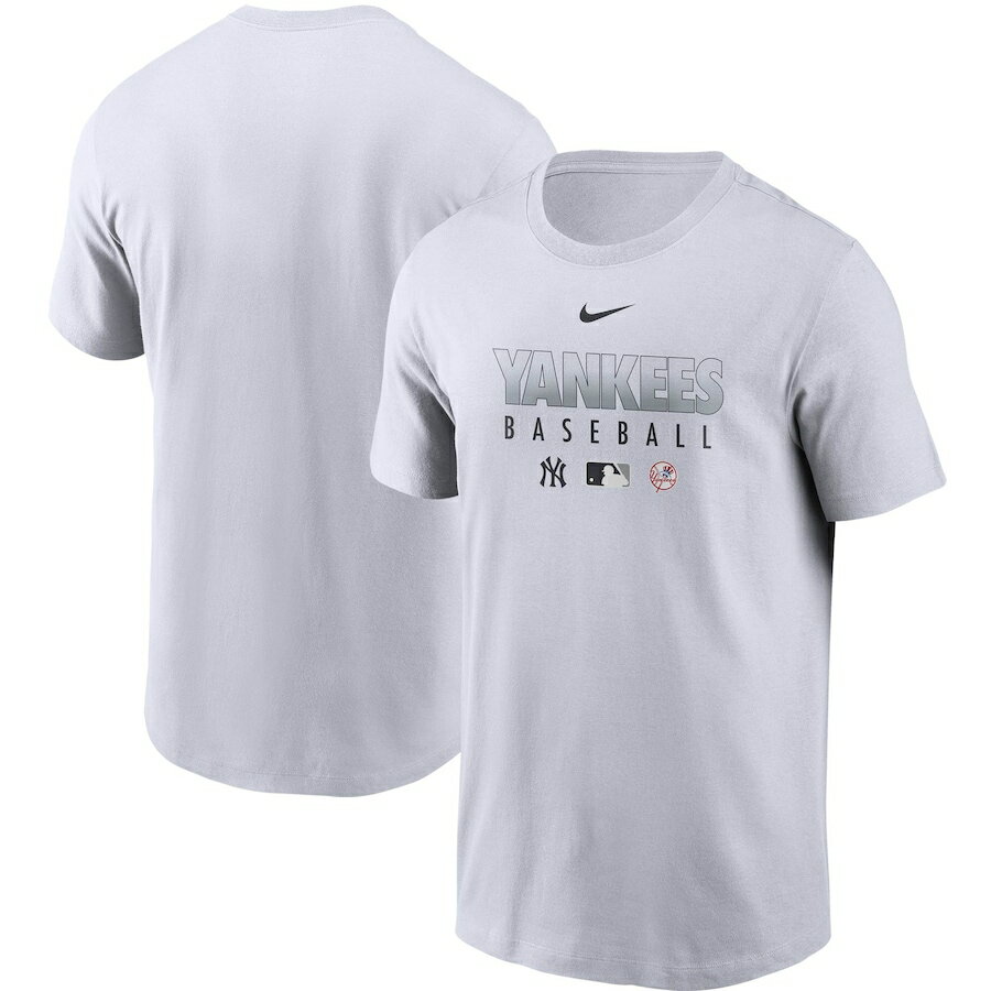 ナイキ メンズ Tシャツ 半袖 "New York Yankees" Nike Authentic Collection Team T-Shirt - White