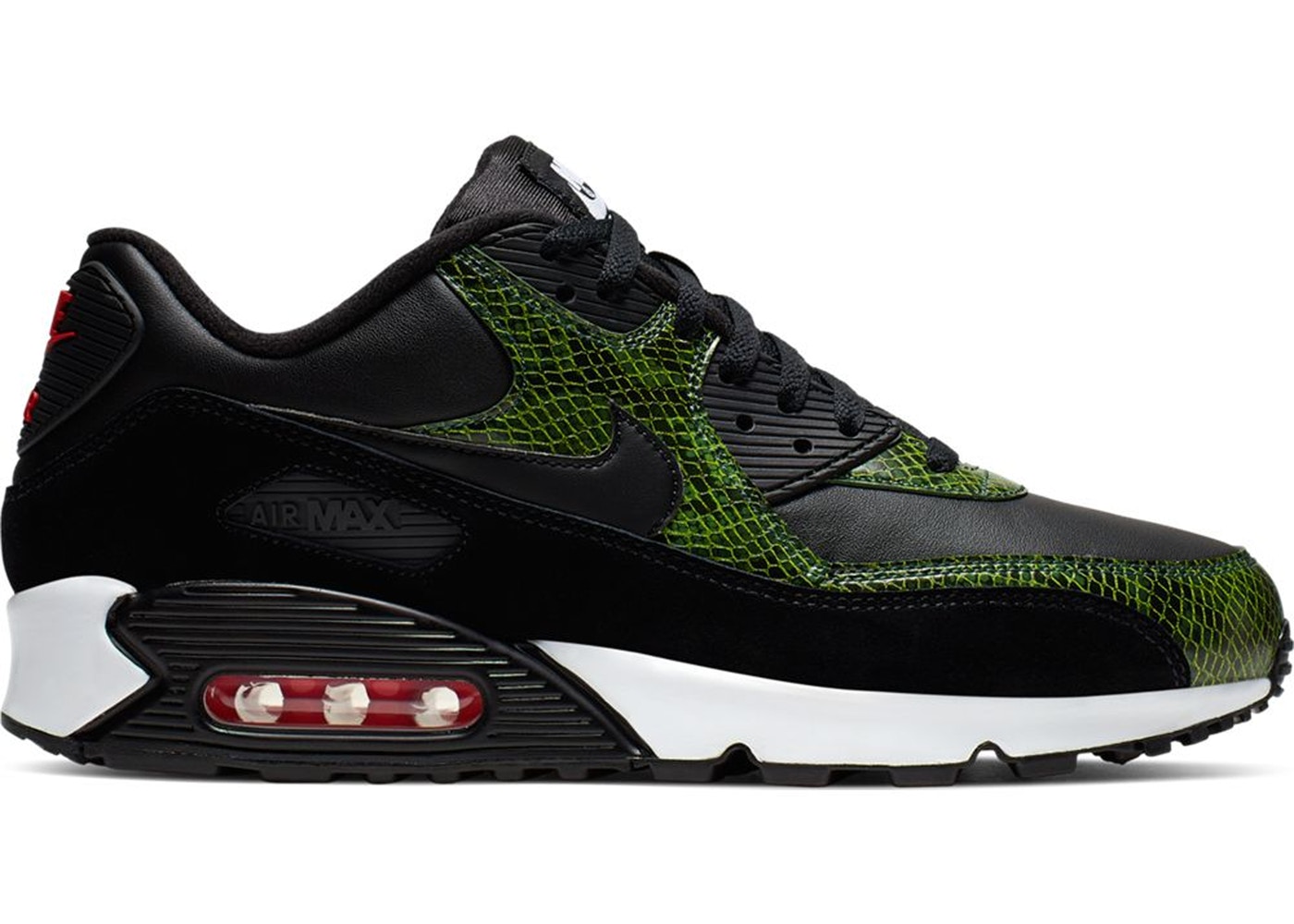 ナイキ メンズ Nike Air Max 90 "Green Python" スニーカー BLACK/BLACK-CYBER-FIR エアマックス90