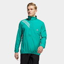 即納 アディダス メンズ ランニングジャケット ウィンドブレーカー adidas Run It Anorak 3-Stripes Running Jacket - Glory Green