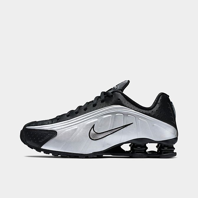 ナイキ メンズ Nike Shox R4 Casual Shoes スニーカー Black/Black/Metallic Silver/Bright Crimson