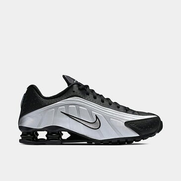 ナイキ メンズ Nike Shox R4 Casual Shoes スニーカー Black/Black/Metallic Silver/Bright Crimson