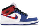 W[_1 LbY/fB[X obV Air Jordan 1 Mid SE GS Xj[J[ White/University Red/Rush Blue/Black