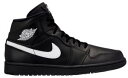 W[_ Y Jordan AJ 1 Mid Xj[J[ black/White/black g1 ~bh