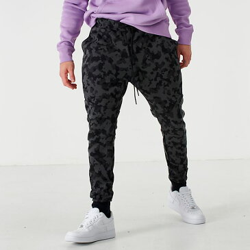 ナイキ メンズ Nike Sportswear Allover Print Tech Fleece ジョガー スウェット ロングパンツ Atmosphere Grey