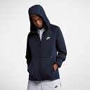 即納 ナイキ メンズ パーカー 長袖 Nike Sportswear Tech Fleece Full-Zip Hoodie - Obsidian/White フルジップ ジップアップ