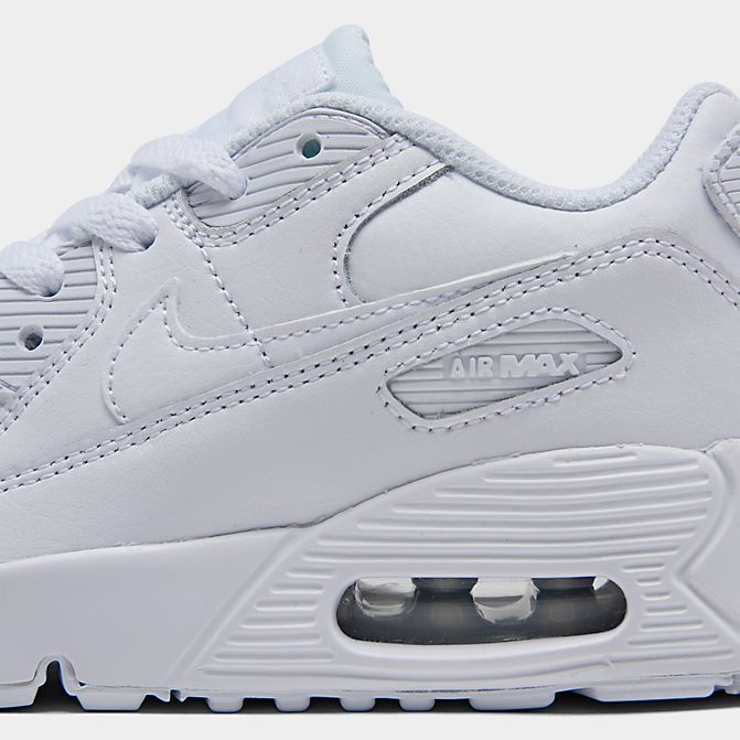 trois　HOMMEのナイキ キッズ/ジュニア エアマックス90 Nike Air Max 90 PS スニーカー White/Metallic Silver｜アングル3