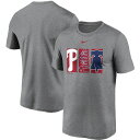 iCL Y Philadelphia Phillies Nike Tryptich Logo Legend Performance T-Shirt TVc  Gray