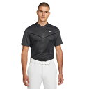 [ iCL ^CK[EbY St |Vc Nike Golf Tiger Woods ADV Advance Chevron Blade Polo Shirt - Black