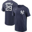 iCL Y TVc Gio Urshela New York Yankees Nike Name & Number T-Shirt  Navy