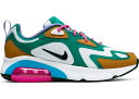 iCL fB[X/E[} Xj[J[Nike Air Max 200 GA}bNX200 Mystic Green/White/Gold Suede