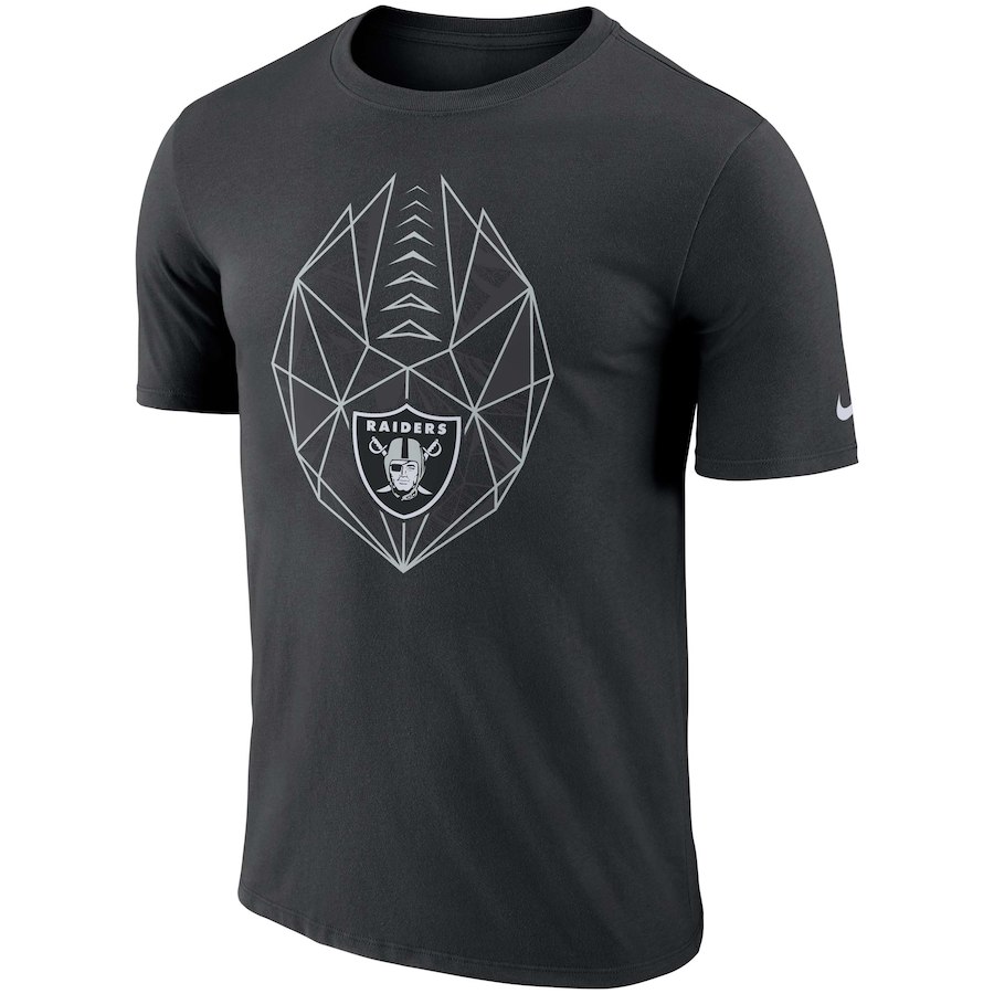 ナイキ メンズ NFL Oakland Raiders Nike Fan Gear Icon Performance T-Shirt 半袖 Tシャツ アメフト Black
