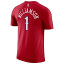 iCL Y TVc Nike NBA Player Name & Number DFCT T-Shirt - New Orleans Pelicans | Zion Williamson | University Red | Draft