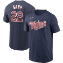 iCL Y TVc Miguel Sano Minnesota Twins Nike Name & Number T-Shirt  Navy