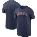 iCL Y TVc Los Angeles Angels Nike Team Wordmark T-Shirt  Navy