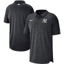 iCL Y |Vc New York Yankees Nike Authentic Collection Team Logo Elite Polo  St Black