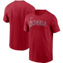 iCL Y TVc Los Angeles Angels Nike Team Wordmark T-Shirt  Red