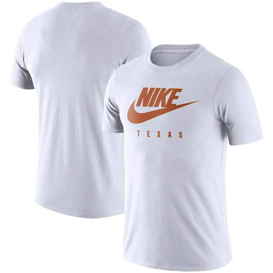 ナイキ メンズ Tシャツ "Texas Longhorns" Nike Essential Futura T-Shirt - White