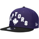 j[G Y Lbv v^[Y Toronto Raptors New Era 2020/21 Earned Edition 9FIFTY Snapback Hat - Purple