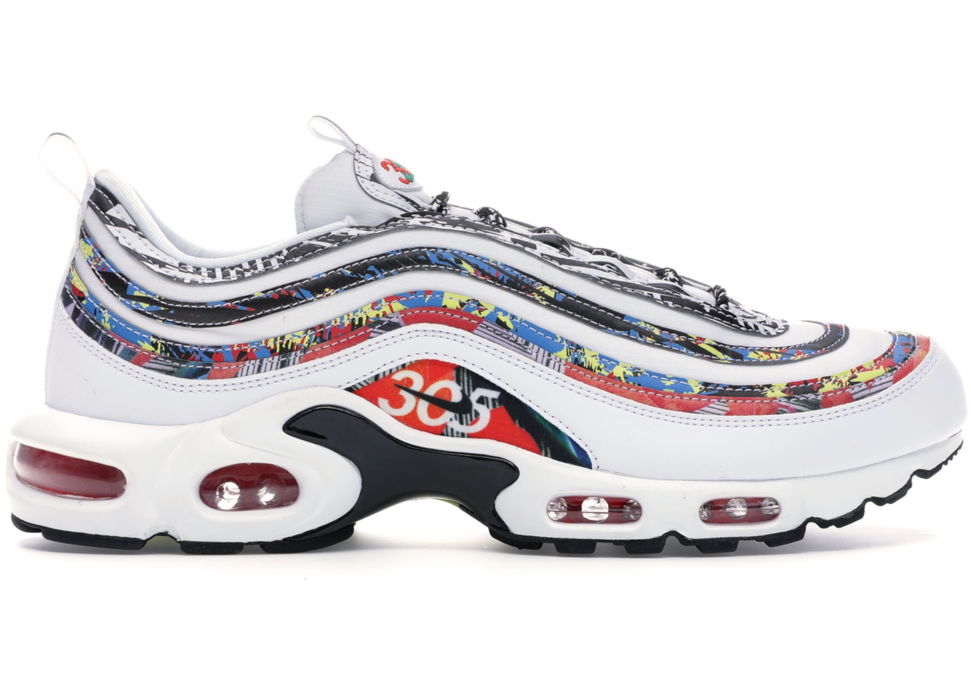 ナイキ メンズ エアマックス プラス97 Air Max Plus 97 City Pride Miami スニーカー WHITE/BLACK-HABANERO RED-DYNAMIC YELLOW-NEPTUNE GREEN