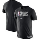 iCL Y TVc San Antonio Spurs Nike Essential Practice Performance T-Shirt  Black