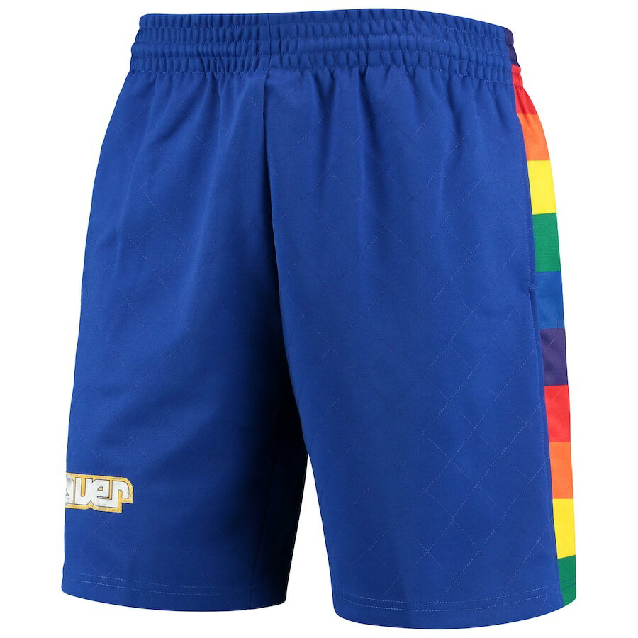 ミッチェルアンドネス メンズ バスパン ハーフパンツ ナゲッツ "Denver Nuggets" Mitchell & Ness 75th Anniversary Swingman Shorts - Blue