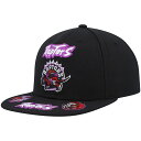 ~b`FAhlX Y Lbv v^[Y Toronto Raptors Mitchell & Ness Hardwood Classics Front Loaded Snapback Hat - Black