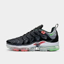 ナイキ メンズ ヴェイパーマックスプラス Nike Air VaporMax Plus Worldwide ランニングシューズ Black/Green Stri...