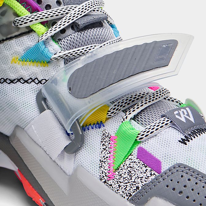 ���硼���� ���å�/��ǥ����� �ۥ磻�Υå� Jordan Why Not Zero.3 GS �Хå��� �ߥ˥Х� White/Cool Grey/Wolf Grey