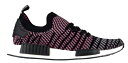 AfB_X Y adidas Originals NMD R1 Primeknit Xj[J[ jOV[Y Black/Grey/Solar Pink