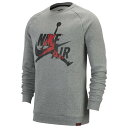 W[_ Y Jordan Jumpman Classics Fleece Crew XEFbgVc g[i[ Carbon Heather/Black