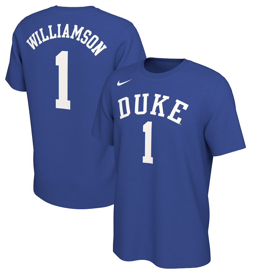 ナイキ メンズ "Duke Blue Devils" Nike Zion Williamson Retro Alumni Basketball Jersey T-Shirt Tシャツ 半袖 White