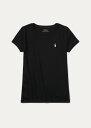 | t[ 7-16 K[Y/LbY Polo Ralph Lauren Cotton-Modal Crewneck Tee TVc  Polo Black T-shirt ̎q