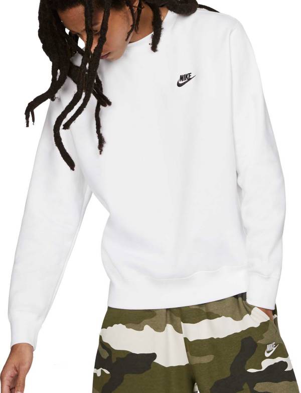 ナイキ メンズ トレーナ Nike Men 039 s Sportswear Club Crewneck Sweatshirt スウェットシャツ WHITE/BLACK