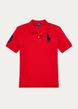 ラルフローレン 8-20 ボーイズ/キッズ Polo Ralph Lauren Big Pony Cotton Mesh Polo ポロシャツ 半袖 RL 2000 Red 男の子