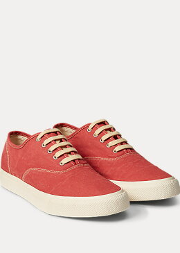 ラルフローレン メンズ RRL Ralph Lauren New Norfolk Canvas Sneaker スニーカー Faded Red