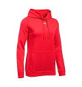 アンダーアーマー レディース パーカー Under Armour Rival Hoodie フーディー Red / White